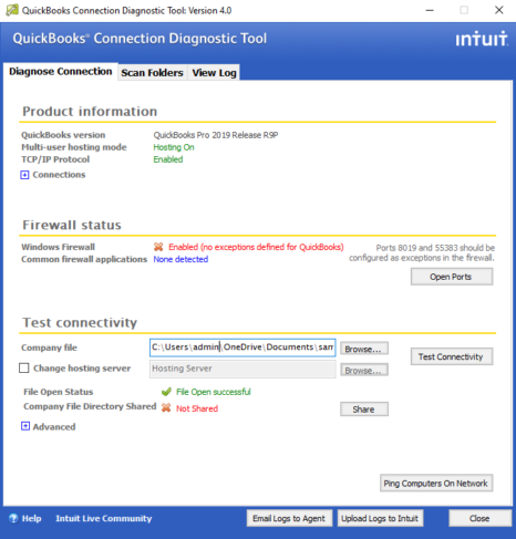 QuickBooks Connection Diagnostic Tool 466x487 1